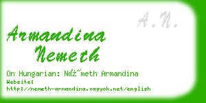 armandina nemeth business card